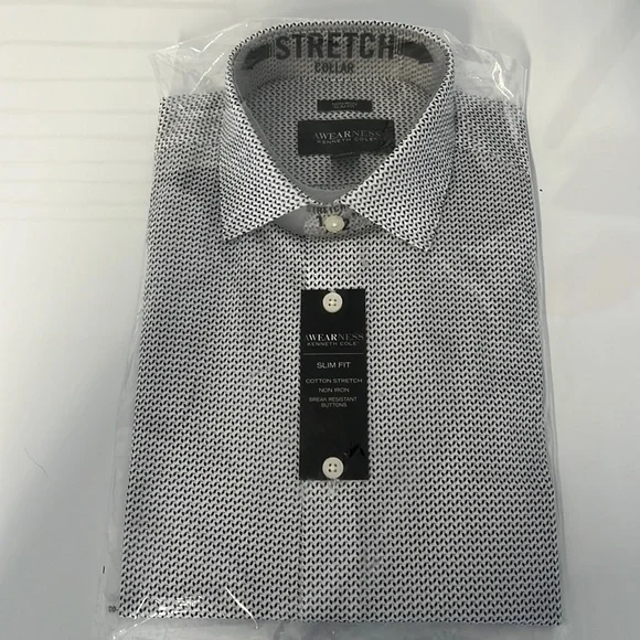 green emerald velvet dress Kenneth Cole Men's Solid Slim Fit Performance Shirt - Black main image 1